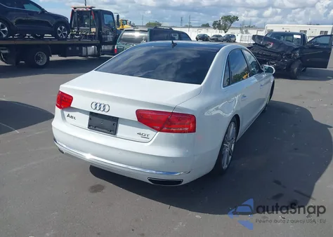 2013 Audi A8 L 4.0T из США, поврежденный, VIN WAUR2AFD6DN014637